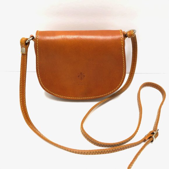 Florence Handbags - Florence Leather Crossbody Bag Purse Made in Italy